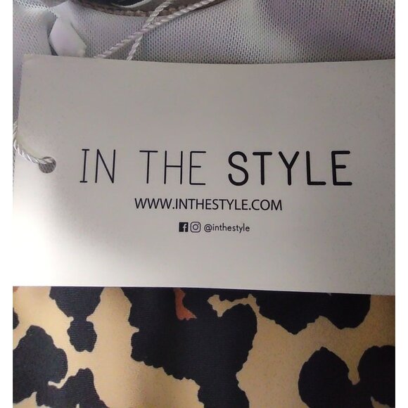 In The Style Brown Women's Leopard Print 2-piece Bikini Set Size 26 NWT - Picture 3 of 16